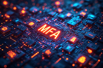 Multi-Factor Authentication (MFA) Technology for Enhanced Cybersecurity, Strong User Identity Verification, Encrypted Access Control, and Secure Digital Authentication Across Applications, Devices