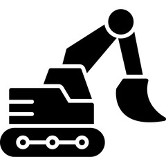 Obraz premium Excavator Icon