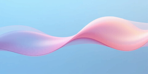 Colorful plastic spoons create a flowing blue and white pattern like water waves on a light blue background texture