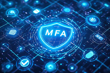 Multi-Factor Authentication (MFA) Technology for Enhanced Cybersecurity, Strong User Identity Verification, Encrypted Access Control, and Secure Digital Authentication Across Applications, Devices