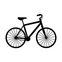 Bike simple black outline icon graphic artwork