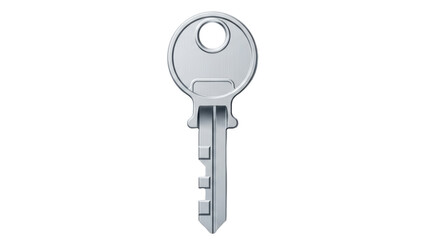 Isolated Metal Key for Door Lock, Safe or Security System, Safety and Home Concept