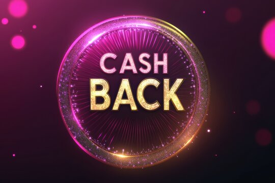Creative graphic layout for advertising cash back promotions in vibrant colors and design