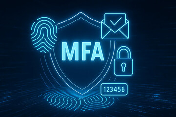 Multi-Factor Authentication (MFA) Technology for Enhanced Cybersecurity, Strong User Identity Verification, Encrypted Access Control, and Secure Digital Authentication Across Applications, Devices