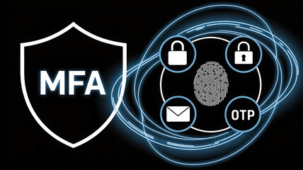 Multi-Factor Authentication (MFA) Technology for Enhanced Cybersecurity, Strong User Identity Verification, Encrypted Access Control, and Secure Digital Authentication Across Applications, Devices