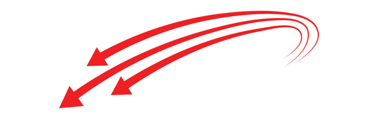 Wavy long line arrow