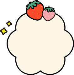 Strawberry Cute name tag
