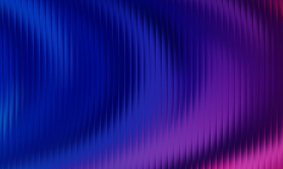 Abstract wavy textured background with blue and pink gradient