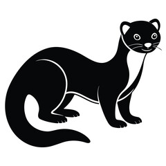 weasel vector icon on white background