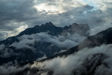 Clouds over the Mountains