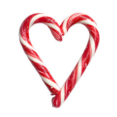 Candy cane heart shape, white on white background background high quality image simple stock photo clean background clear detail studio lighting minimal style centered view soft light sharp focus imag