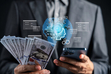 Artificial intelligence for generate income financial growth using smartphone technology