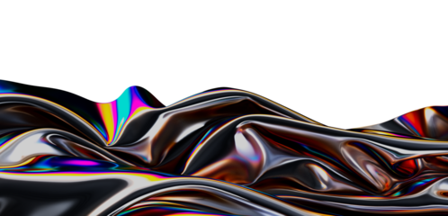 Stunning abstract image of iridescent fabric waves. Perfect for design projects needing a modern, luxurious feel.