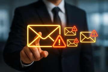 Futuristic holographic virtual reality interface displaying abstract data points and technology graphs representing an advanced digital world and augmented reality vision