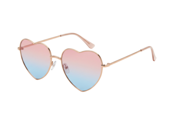 Heart shaped sunglasses with gradient lenses fashion accessory