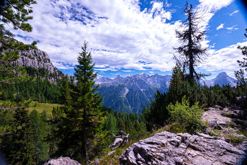 View of the Dolomites