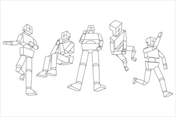 Figures in Perspective of a Man without using a box