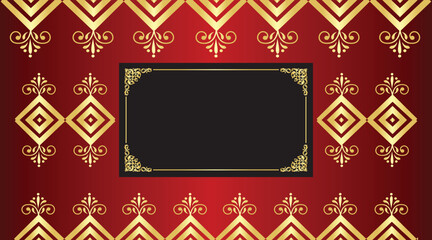 Elegant Certificate Template in Gold and Maroon Colors  
