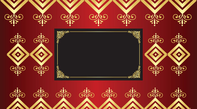 Elegant Certificate Template in Gold and Maroon Colors  