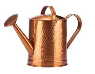 Copper watering can with hammered texture (3)