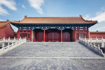 Zuoyimen Gate in Forbidden City in Beijing, China