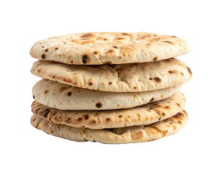 Stack of golden-brown flatbreads