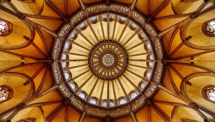 Ornate wooden ceiling design