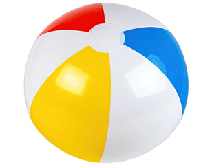 Colorful beach ball, four-color sections