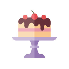 chocolate cake with cherry