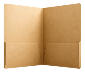 Vintage beige folder as a classic organizational tool.