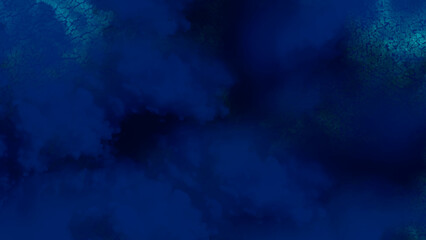 Blue and teal abstract background with smoky textures.