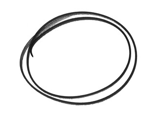 Hand-drawn black circles and ovals for highlighting, Black circle brush stroke marker highlighter PNG	
