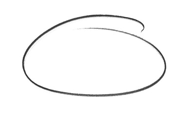 Hand-drawn black circles and ovals for highlighting, Black circle brush stroke marker highlighter PNG