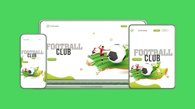 Dynamic 3D Multi Device Sports Promo