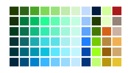 set of color swatches