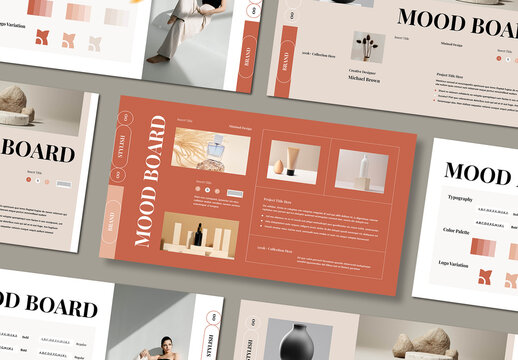 Minimal Mood Board Template Layout