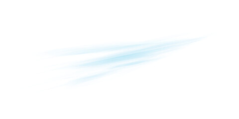Soft Blue Hazy Glow and Motion Blur on Transparent Background