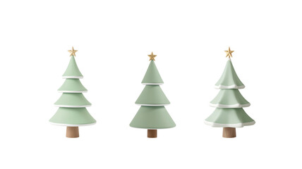 Christmas tree on transparent background