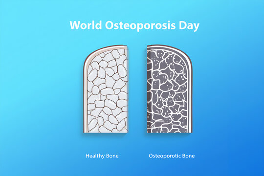 World Osteoporosis Day Poster Illustration