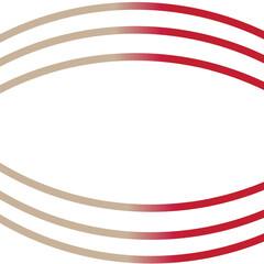 Template Oval Emblem Blank Stock Vector