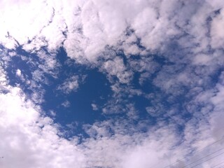 秋の大気の不安定な変わりやすい空模様