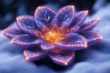 Purple flower in full bloom, HD wallpaper.