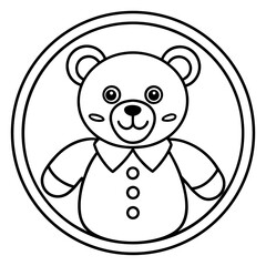 Fototapeta premium teddy bear vector illustration
