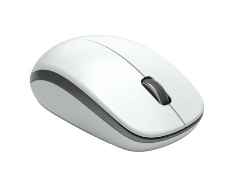 White wireless computer mouse (4)