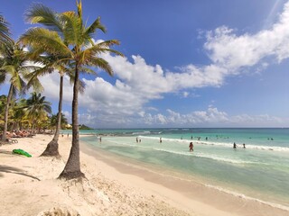 Caribbean Sea beach at Riviera Maya, Yucatan, Mexico
