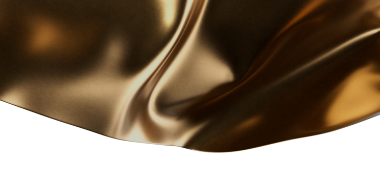 Elegant golden silk fabric texture. Perfect for luxury, fashion, and beauty designs.