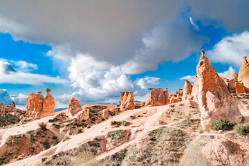 stone rocks in the form of animals Devrent Valley, Cappadocia, Turkey