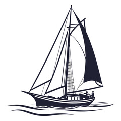 sailing ship vector illustration