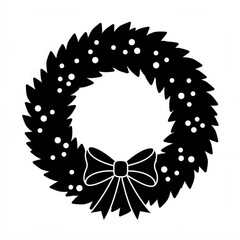 christmas wreath vector 