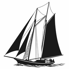 sailing ship silhouette